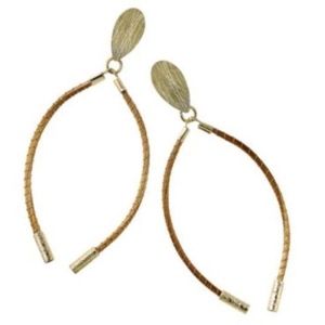 "Golden Grass" Art da Terra Dangle Earrings